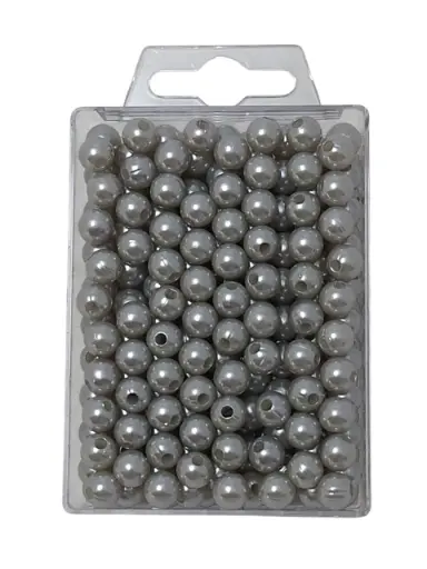 [A-003423] Parels rijgparels 21 Zilvermat / aur 7311 002 1408 8 mm