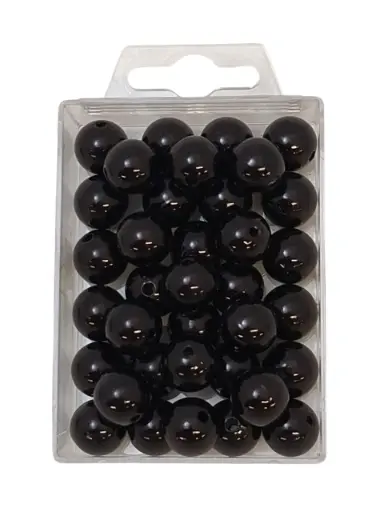 [A-004019] Parels Rijgparels WM 23 Zwart 14 mm