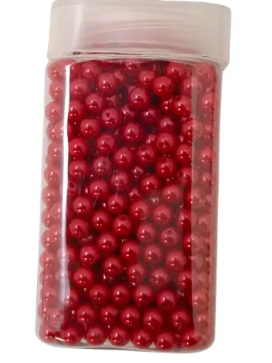[A-014708] Rijgparels Pearls Rood 8 mm 220 gr. 475 stuks