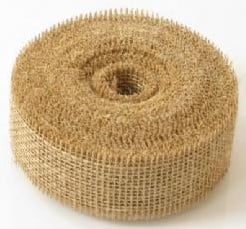 [A-003236] Jute band Naturel open structuur 5 cm rol 40 meter