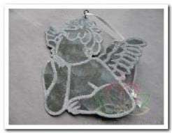 [A-005363] Hanger metaal Engel 7x8 cm per stuk