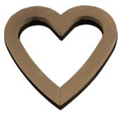 [A-027222] OASIS® Naylorbase Bio Heart Compostbase 43 × 43 × 5 cm Open hart biologisch afbreekbaar oase voor verse bloemen