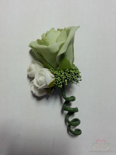 [A-009795] Corsage Roos Cool Groen Mint CEM 30 Maatwerk
