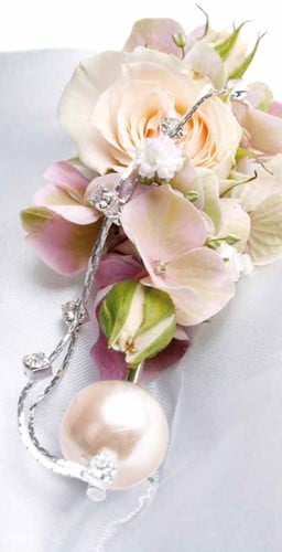 [A-008509] Pearl Stick met Diamantband 6 Pak
