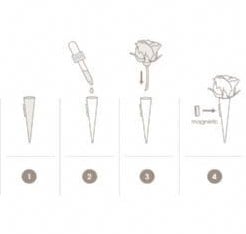 [A-018562] Corsagehouder Boutonnière Flowerdarte Wit per stuk