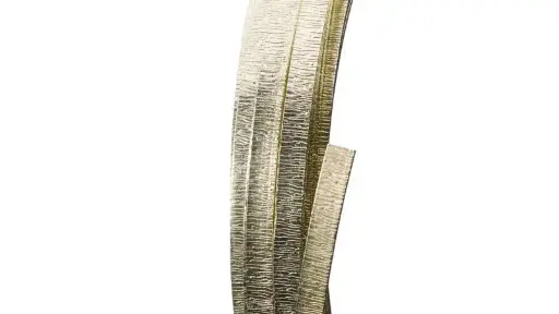 [A-009696] Aluminiumdraad Embossed Breed Plat Champagne 15mm