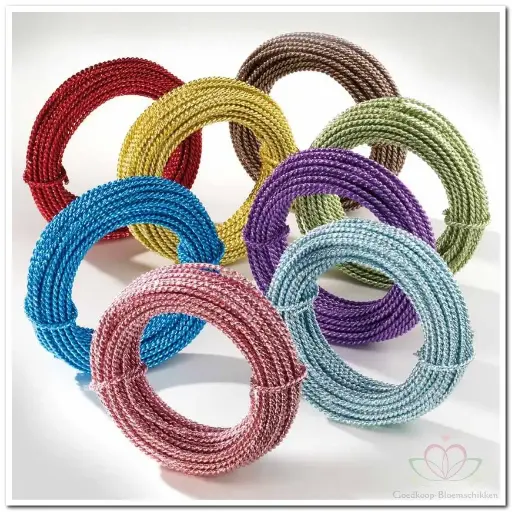 [A-018591] Aluminiumdraad 3-kant gedraaid Rood 250 gram