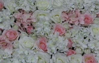 [A-013198] Flowerwall 40x60 cm Pastel Kant en Klaar