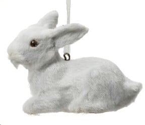 [A-027128] Konijntje Haasje Wit liggend 7 cm per stuk