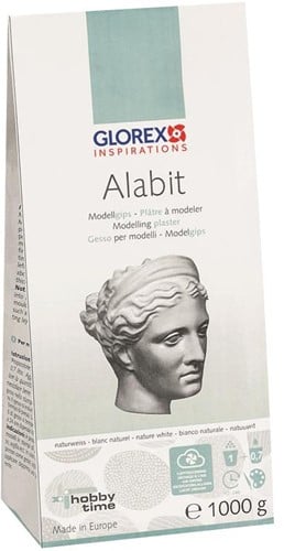 [A-011965] Gips Alabit modelgips Wit 1 kilo per zak