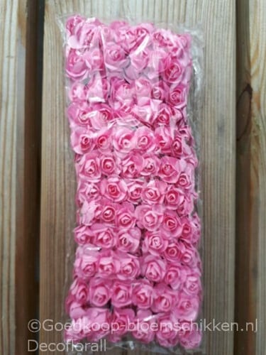 [A-016315] Mulberry Roosjes Pale Pink Oudroze pak 144 stuks