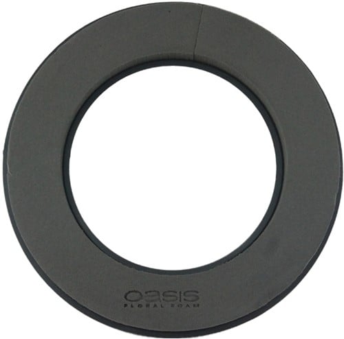 [A-019199] OASIS® Eychenne® All Black™ Krans 40 cm per stuk zwart steekschuim oase voor verse, kunst en droogbloemen