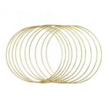 [A-022239] Metalen ring Goud gelakt 20 cm doos 10 stuks