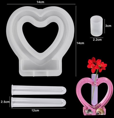 [A-024252] Siliconenmal Hart met reageerbuisjes Epoxy resin 16 cm per stuk