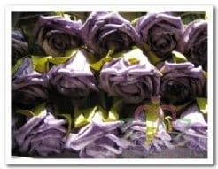 foam roos Lila-Paars gemel. / stuk foam roos Lila