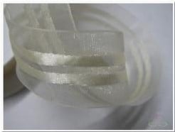 Lint Prestige= zonder draad  / rol - wit 00 Lint Prestige=