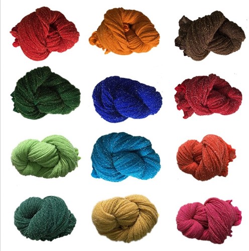 Nylon glitternylon okergeel voor het maken van bloemen Nylon