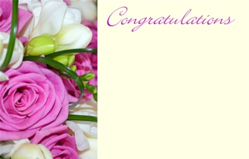 Bloemenkaartjes - 50 Stuks - Congratulations Flower Bouquet Wenskaarten Wenskaarten