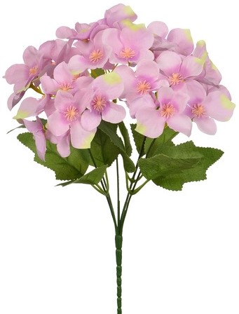 Hortensia 30cm HYDRANGEA BUSH Roze Zijdebloem flowerwall vuller