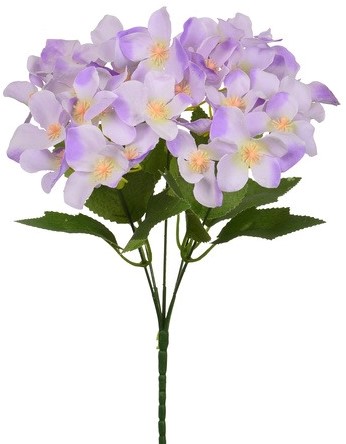 Hortensia 30cm HYDRANGEA BUSH Lila Zijdebloem flowerwall vuller