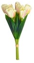 Tulpenbundel Creme/Pink 7 bloemen Kunst tulpen