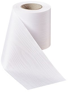 Lint Wit Moire Budget 75 mm /rol Handgeschreven Lint Moire ook geschikt voor Hotstampmachine en handgeschreven linten