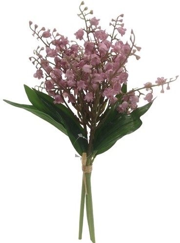 Lelietje van Dalen 30cm. ROZE LILY OF THE VALLEY bundel  Lelietje van Dalen