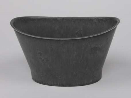 Pot Basic Grey OVAAL 22x15x12cm. Leuk model