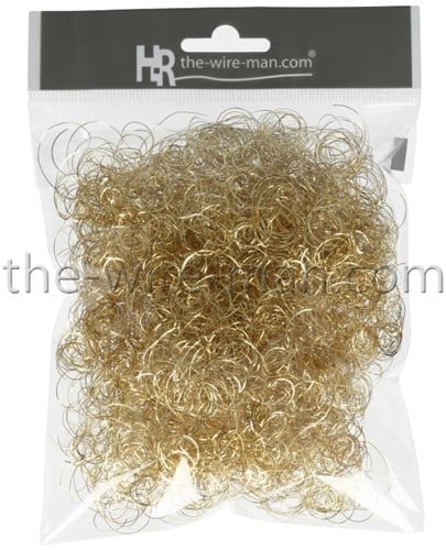 Lametta Curly Silver of Gold 15 gr - 0760-gold 09 Lametta Curly Silver of G