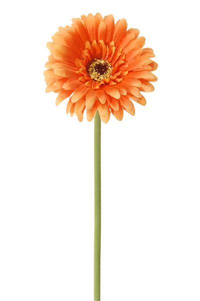 Louis maes Gerbera l58 cm oranje zijde nepbloem - 