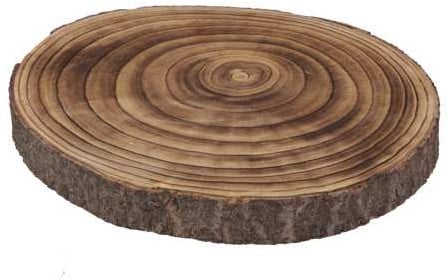 Boomstamschijf Paulownia slice FIRE Houten schijf 40*4cm
