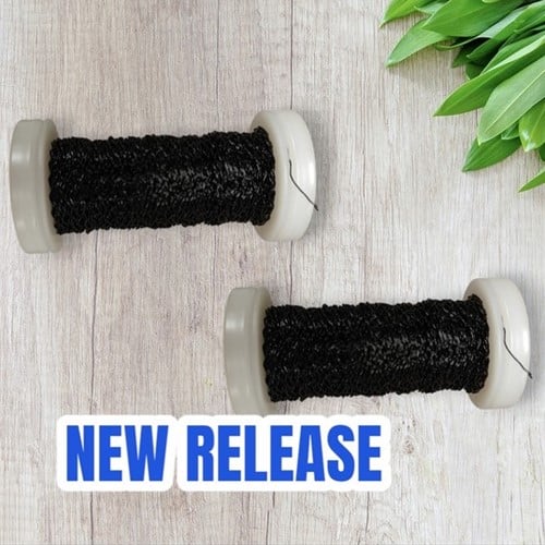 Bouilloneffectdraad 25 gram. Zwart Bouilloneffectd