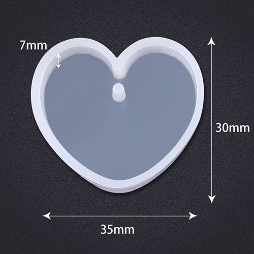 Siliconenmal Hartvorm voor sieraden of sleutelhanger / st voor Epoxy Resin