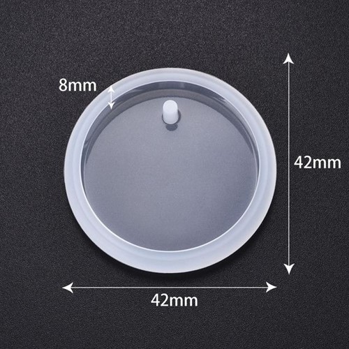 Siliconenmal ROND voor sieraden of sleutelhanger / st voor Epoxy Resin