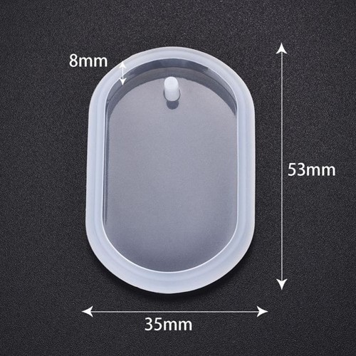 Siliconenmal Ovaal voor sieraden of sleutelhanger / st voor Epoxy Resin