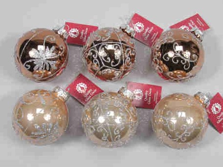 Kerstballen Box decobal glasbal HARVEST DOOS 12 st doos kerstballen