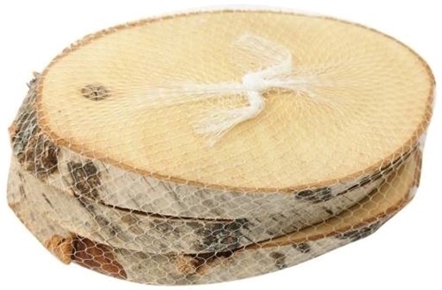  Boomstamschijf Berkenschijf Ovaal - 3 stuks - Natural Slice Birch Natural Slice Birch Ovl 3Pcs L20/25 W12/15 H2cm