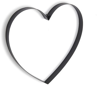  Frame Plat Metalen hart 30 cm *2.5 cm zwart Metalenframe Metal heart lijkt me leuk idee voor Epoxy