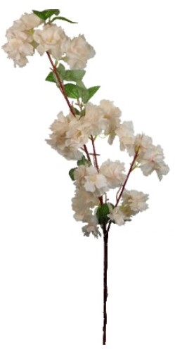 Bloesemtak 104cm. LARGE BLOSSOM SPRAY PEACH zijdebloem