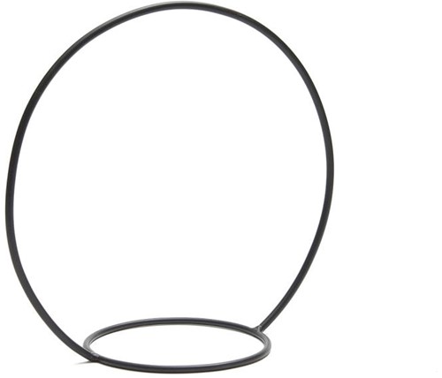 Frame Metalen Ring met ring +/- 30 cm zwart Hanging Circle with ring