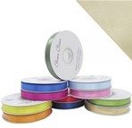 Dubbelsatijn 16mm x 25m iVORY Double Faced Satin Ribbon Dubbelsatijn