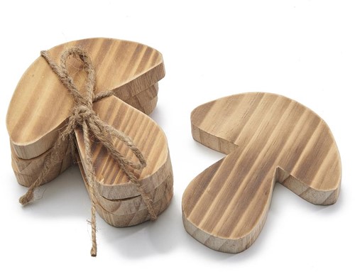 Houten Paddenstoelen – 10 cm – Set van 3 – Voor Bloemschikken en Decoratie

 voor bloemschikken en decoratie