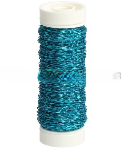 Bouilloneffectdraad 25 gr Turquoise - 27 Bouilloneffectdraad