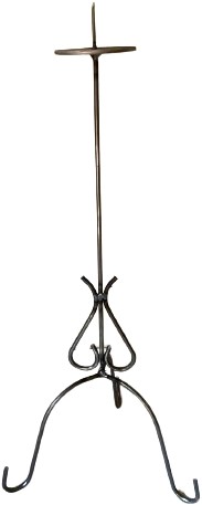 Metaalstaander Luxe Kandelaar – 41 cm Hoog, 18 cm Breed – Onbehandeld Zo van de Smid Zo van de smid dikte4mm