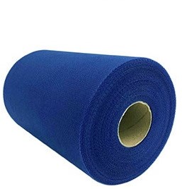 Actie Tule 15 cm. Gekleurd rol 22 meter - C28 Sapphire Supergoedkoop