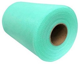 Actie Tule 15 cm. Gekleurd rol 22 meter - C42 Being Green Supergoedkoop