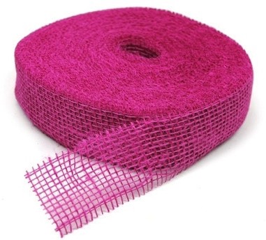 Jute band Juteband Jutte Fuchsia rol 40m 5 cm. br Jute band Fuchsia