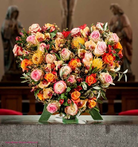 Oasis Mini Hart 30*28*4. 5 Met staander Oasis Mini Hart oase voor verse bloemen