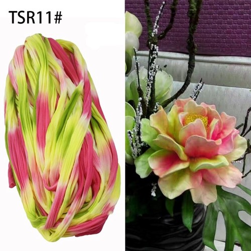 Nylon Pink, roze,geel groen,wit Multi-tone voor het maken van bloemen Nylon