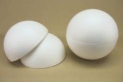 Oasis Styropor bol 15 cm. Deelbaar Piepschuim bollen